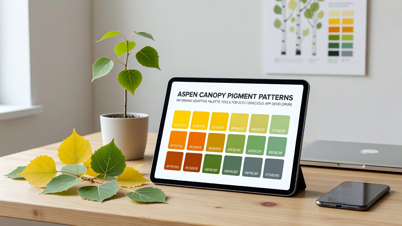 Aspen Canopy Pigment Patterns Informing Adaptive Palette Tools for Eco-Conscious App Developers