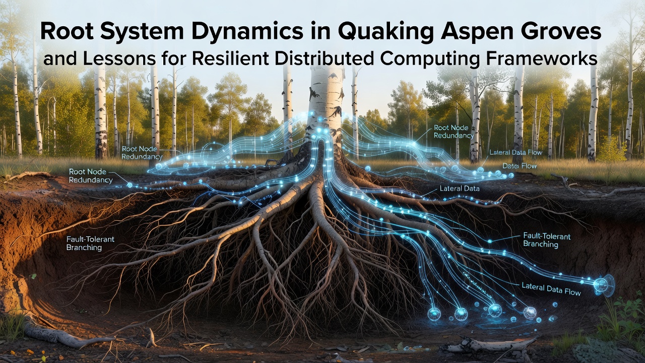 Root System Dynamics in Quaking Aspen Groves and Lessons for Resilient Distributed Computing Frameworks